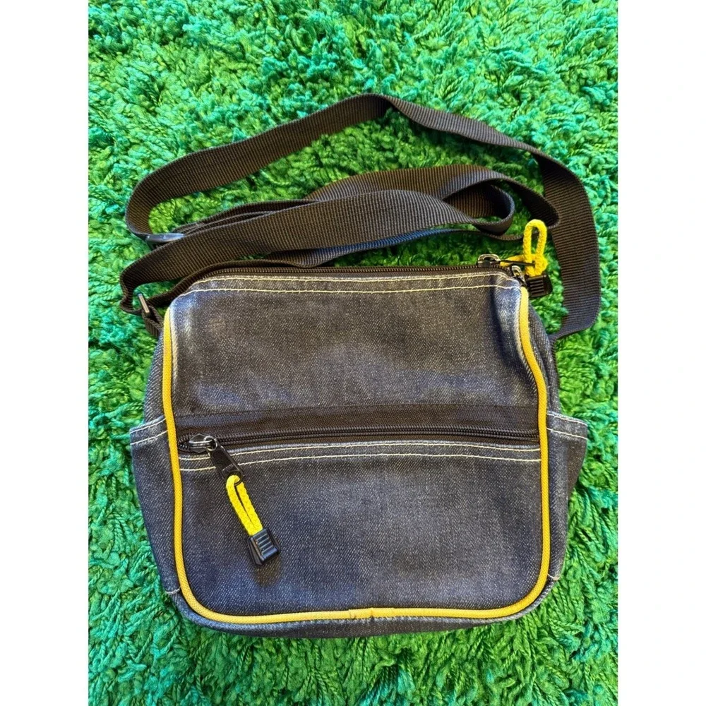 Dickies Crossbody Bag Unisex Small Blue Denim Good Streetwear Messenger